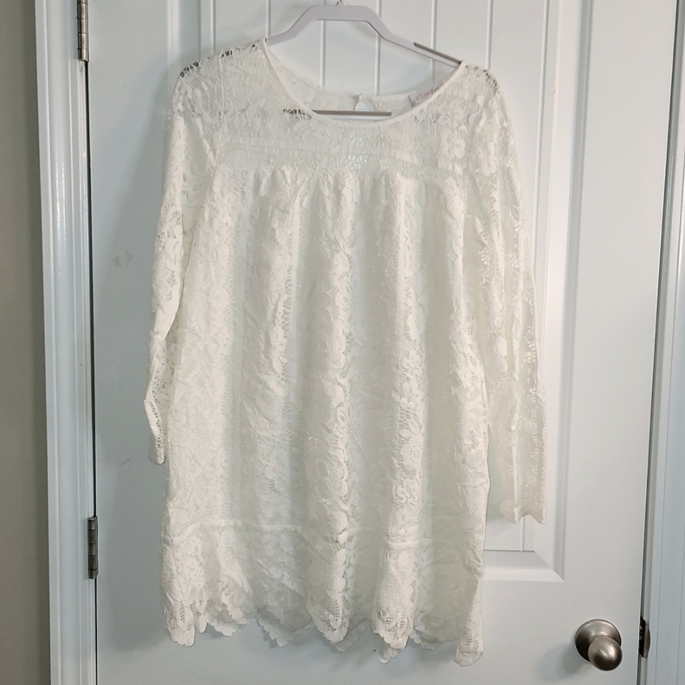 Jj's Fairyland shift lace dress- size L